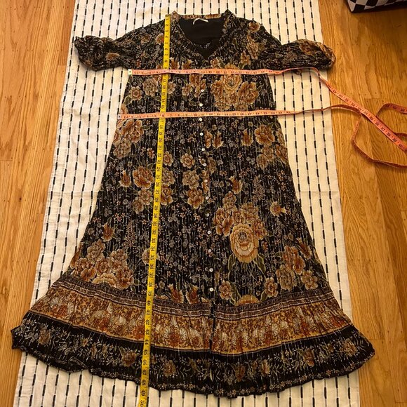 Spell and the Gypsy Mystic Gown Nightfall Dress Long Sleeve Boho Maxi Women XS - Picture 12 of 12